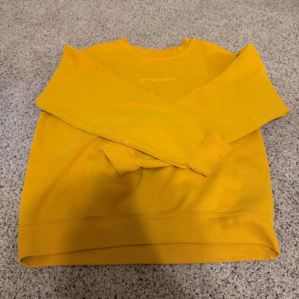 Men's Mustard Cardigan Sweater